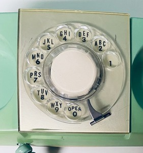 lot 212 image: Vintage Starlite Rotary Telephone