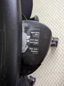 lot 153 image: Steelcase Black Fabric Office Chair