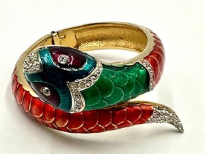 lot 255 image: Colorful Enamel Snake Bracelet