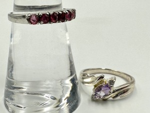 lot 275 image: Two Sterling Silver Rings