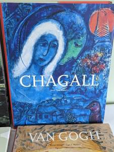 lot 286 image: Four Artist Biography Coffee Table Books including Chagall and Van Gogh