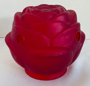 lot 387 image: Two Vintage Satin Glass Light Fixture Covers