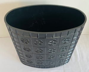 lot 409 image: Black Vintage Waste Receptacle