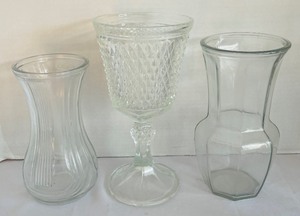 lot 414 image: Crystal and Clear Glass Grouping