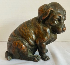 lot 419 image: Darling Resin Dog Sculpture