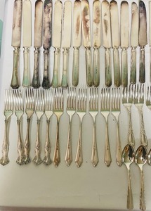 lot 329 image: Large Grouping of Assorted Silver Plated Flatware