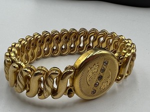 lot 448 image: Vintage Carmen Briggs Gold Filled Bracelet with Box