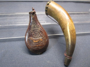 Antique Gun Powder Flasks