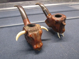 Vintage Carved Pipes