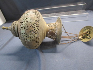 Brass Urn & Lantern