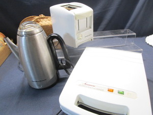 Waffle Maker, Toaster, Coffee