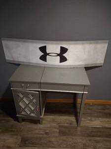 Small Vanity & Under Armour Cardboard Sign