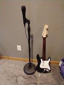 Mic & Stand  Rock Band Video Game Guitar