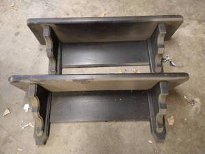 (2) Wooden Hanging Shelves