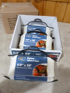 3 Spools of Reese Nylon Twisted Rope
