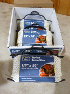3 Spools of Reese Nylon Twisted Rope