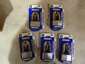 5 Brinks High Security Padlocks