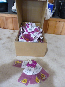 Box of Alambre Yellow Cup Hooks