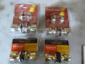 4 Sets of Tufflock Door Knobs