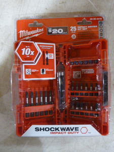 Milwaukee 25 Piece Impact Driver Bit Set