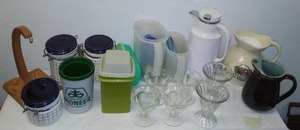 lot 14 image: Nice Tupperware, Pitchers, Carafes And More