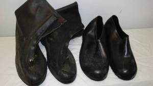 lot 26 image: Zipper Boots Size 12, Tingley Rubbers Size Large  Both Great