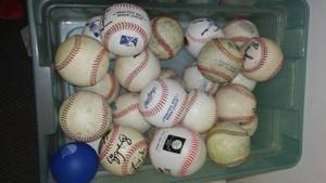 lot 31 image: Tote Of Baseballs