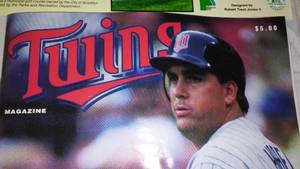 lot 36 image: 1991 Twins Playoff Program