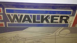 lot 111 image: Vintage Walker Muffler Plastic Sign