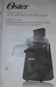 lot 123 image: Oster Oskar 2 In 1 - Plus 2 More Chopper Grinders