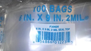 lot 164 image: 6x9 Inch Bags