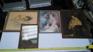 lot 174 image: (4) Vintage Prints - Artwork