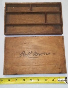 lot 179 image: Robert Burns Wood Box