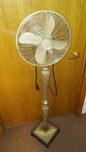 lot 209 image: Ornate Floor Fan.