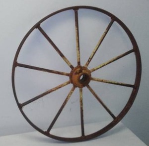 lot 251 image: All Steel Vintage Wheel