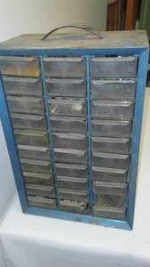 lot 252 image: 30 Slot, Drawer Parts Cabinet