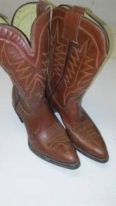 lot 276 image: New Cowboy Boots, all leather, for kids, sz. 1.5D