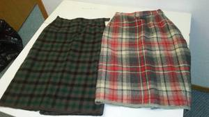 lot 294 image: 2 Pendleton Wool Skirts from 1954