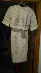 lot 296 image: 2 piece womens dress and jacket by Pat Hartly. Stunning