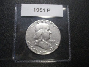1. 1951-P Franklin Silver Half Dollar