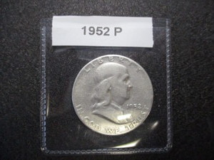 3. 1952-P Franklin Silver Half Dollar