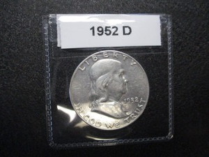 4. 1952-D Franklin Silver Half Dollar