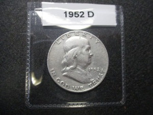 5. 1952-D Franklin Silver Half Dollar