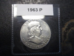 14. 1963-P Franklin Silver Half Dollar