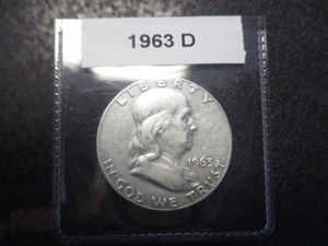 15. 1963-D Franklin Silver Half Dollar