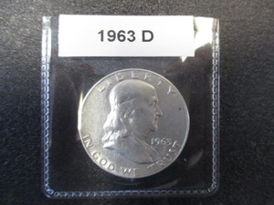 16. 1963-D Franklin Silver Half Dollar
