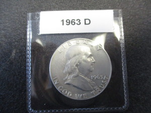 20. 1963-D Franklin Silver Half Dollar