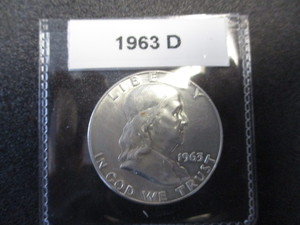 22. 1963-D Franklin Silver Half Dollar