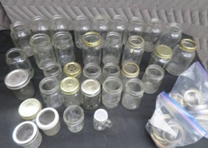 LOT OF CANNING JARS
