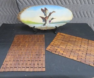 LOG ART WITH PLACE MATS
